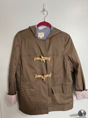 Brooks Brothers Brown Utility Toggle Jacket